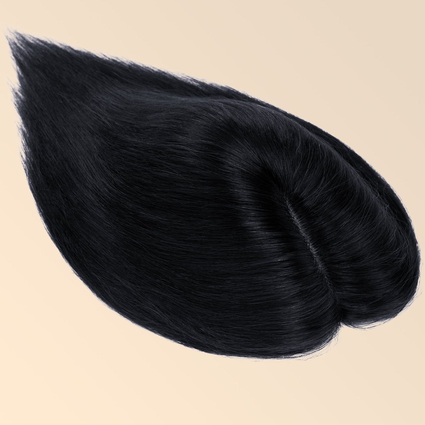 3*5" Bionic Scalp Top Dark Black Human Hair Topper segohair.com