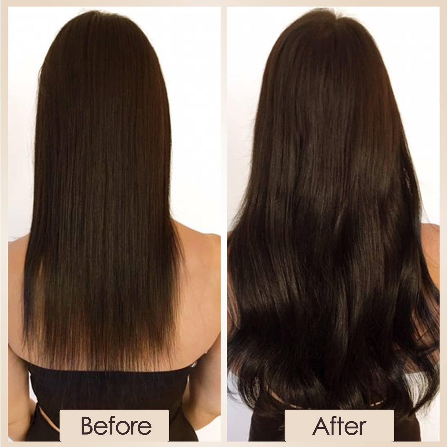 Dark Brown Clip In Hair Extensions 8 PCS segohair.com