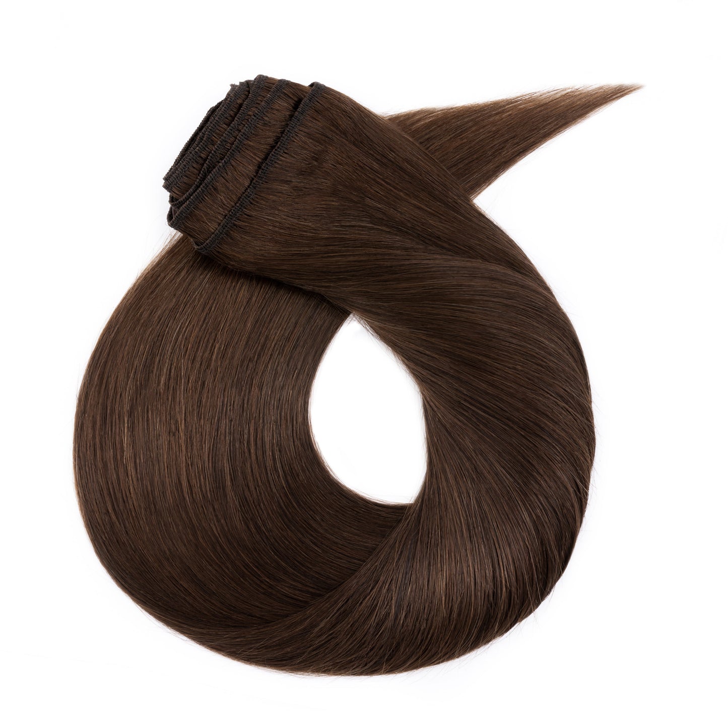 SEGOHAIR 8pcs Clip In Hair Extensions Real Human Hair Chocolate Brown segohair.com