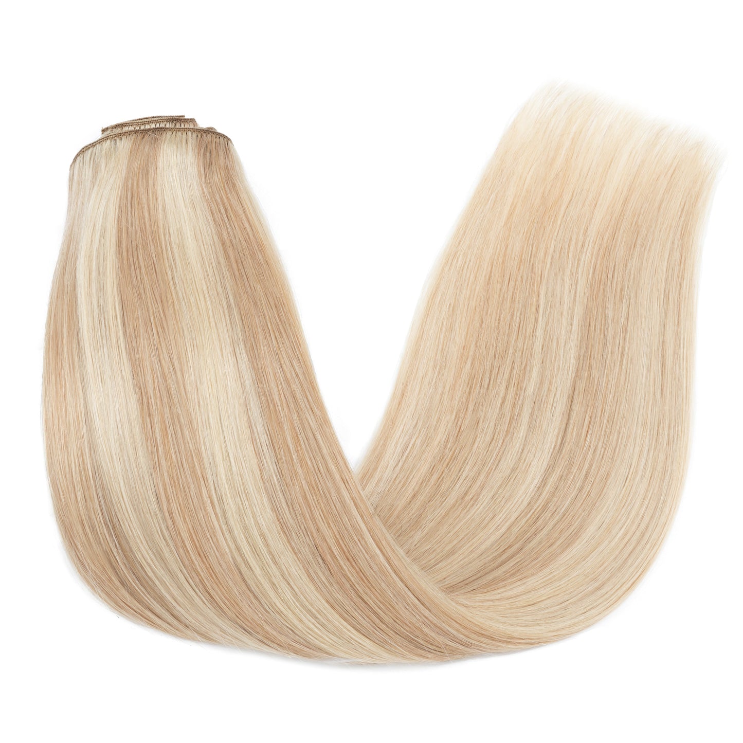 SEGOHAIR 8pcs Clip In Hair Extensions Real Human Hair Dark Blonde mixed Blonde segohair.com