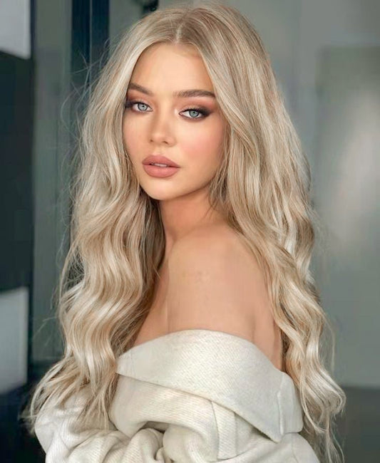 SEGOHAIR 8pcs Clip In Hair Extensions Real Human Hair Dark Blonde mixed Blonde segohair.com