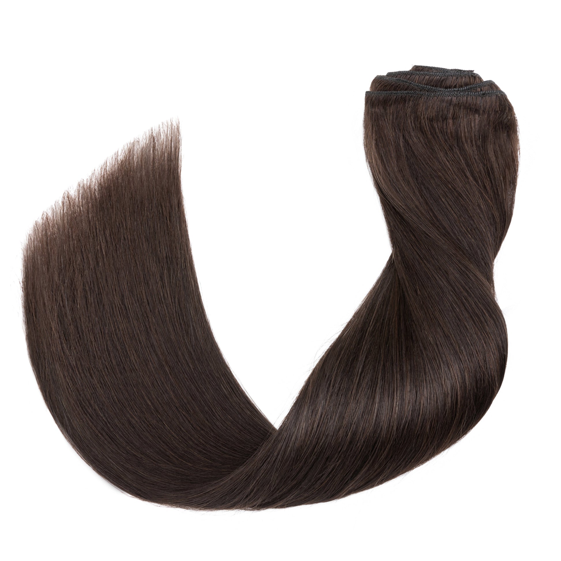 SEGOHAIR 8pcs Clip In Hair Extensions Real Human Hair Dark Brown segohair.com