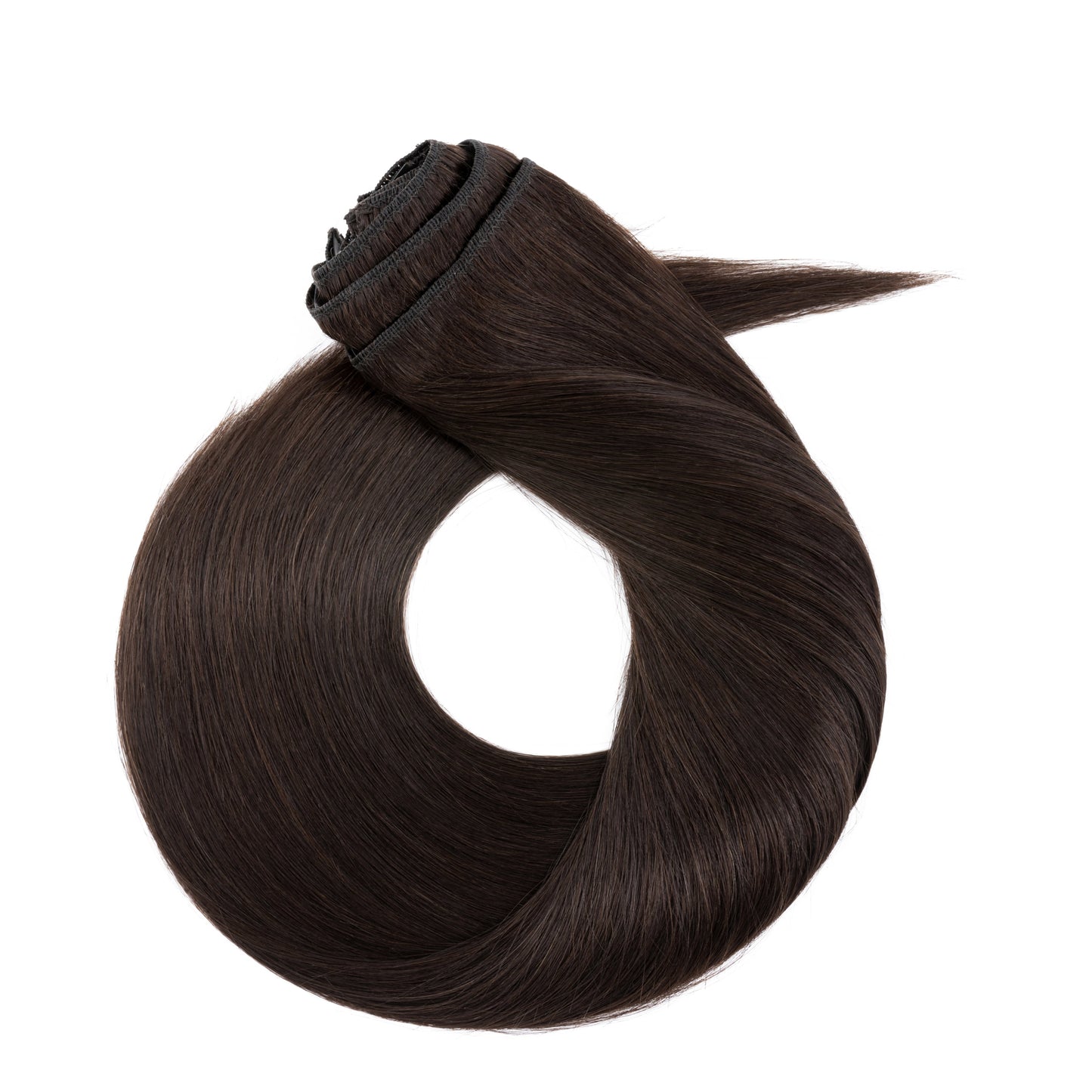 SEGOHAIR 8pcs Clip In Hair Extensions Real Human Hair Dark Brown segohair.com