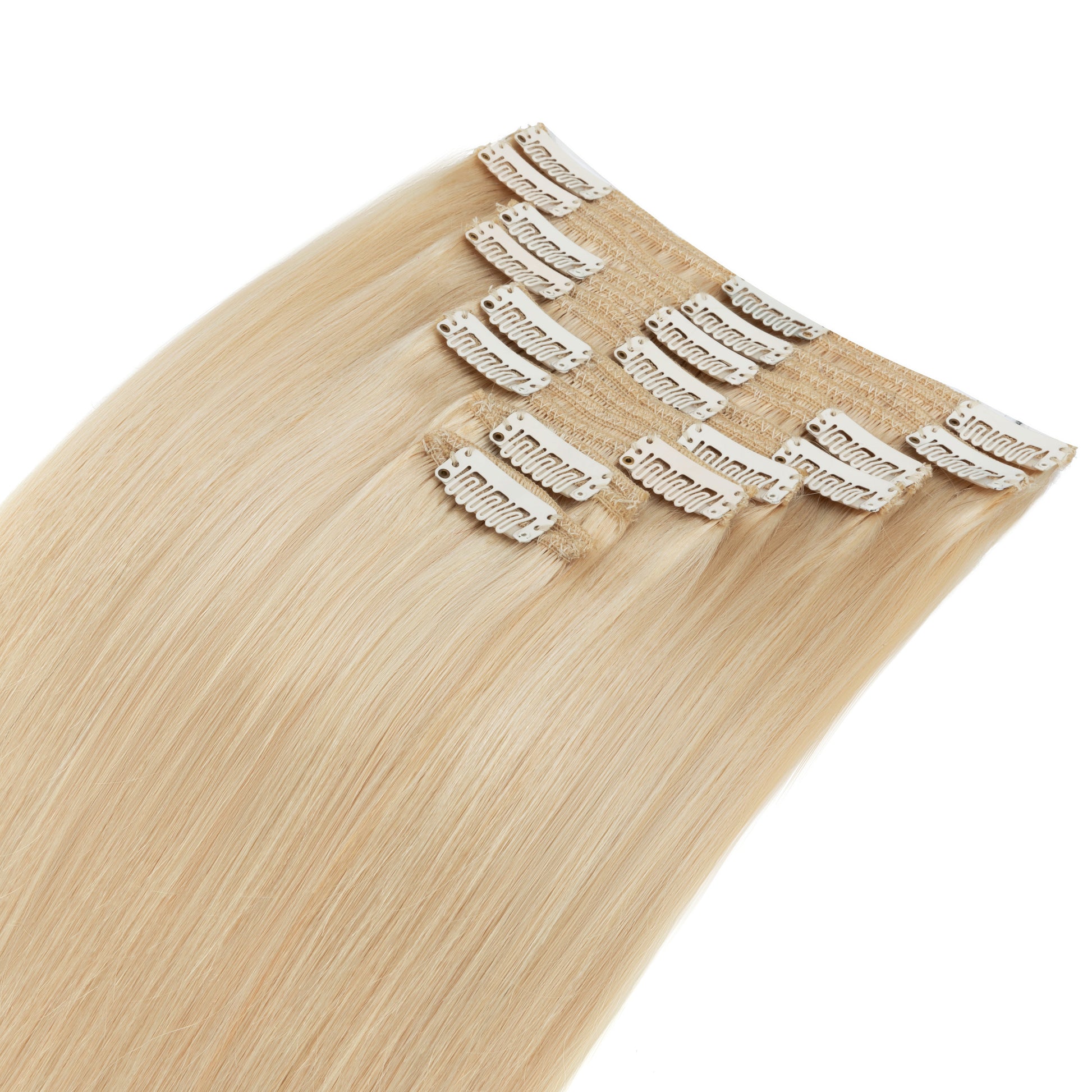 SEGOHAIR 8pcs Clip In Hair Extensions Real Human Hair Golden Blonde segohair.com