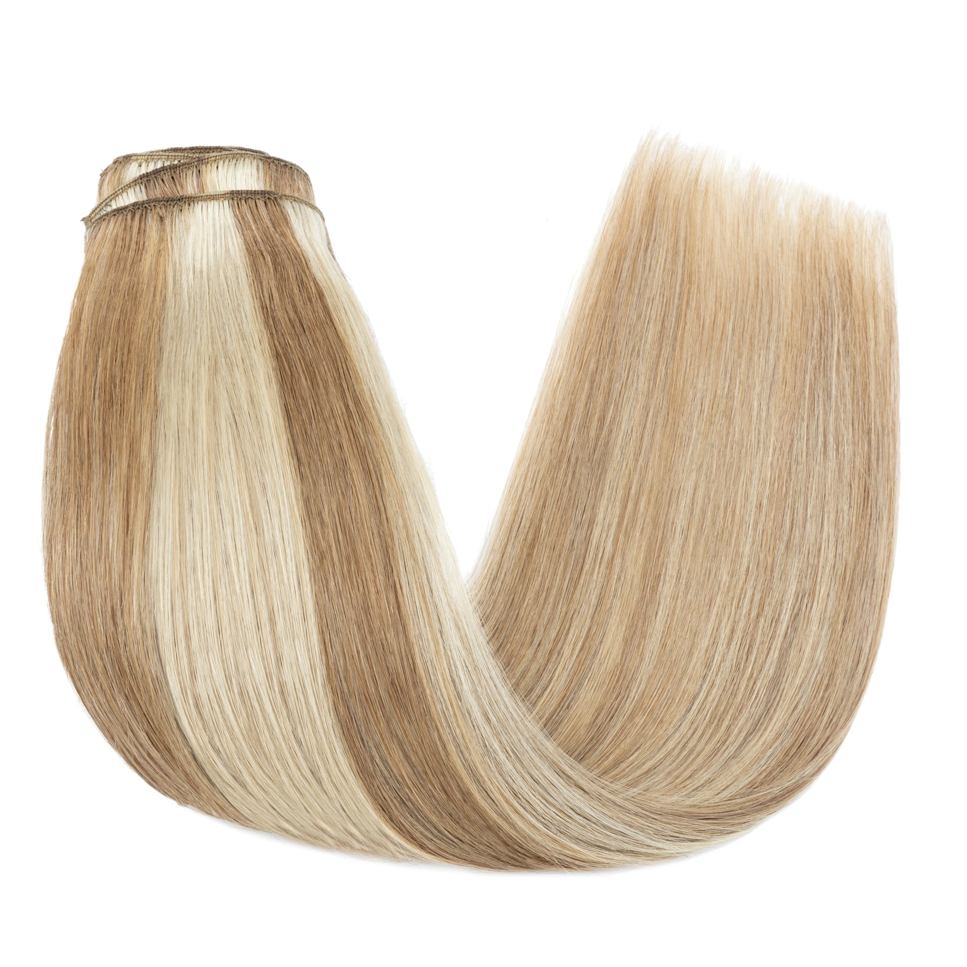 SEGOHAIR 8pcs Clip In Hair Extensions Real Human Hair Golden Brown Blonde segohair.com