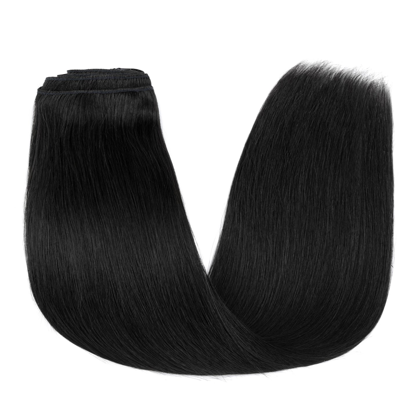 SEGOHAIR 8pcs Clip In Hair Extensions Real Human Hair Jet Black segohair.com