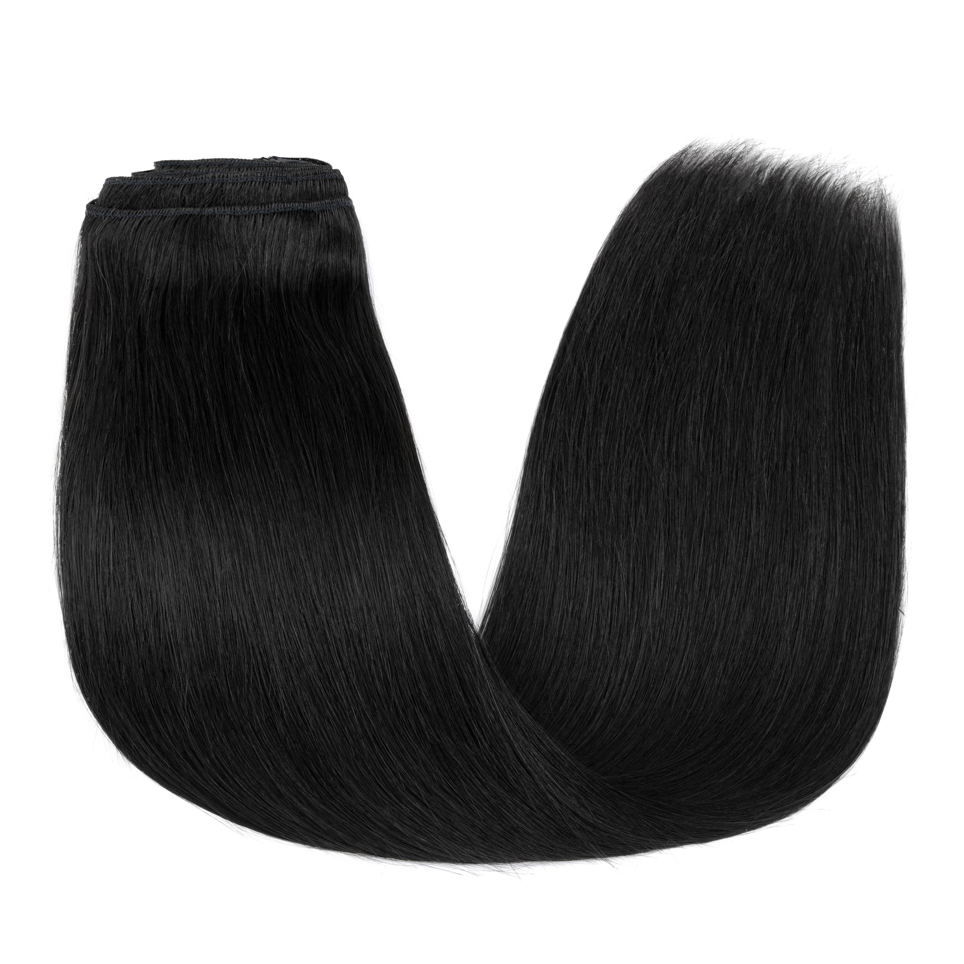 SEGOHAIR 8pcs Clip In Hair Extensions Real Human Hair Jet Black segohair.com