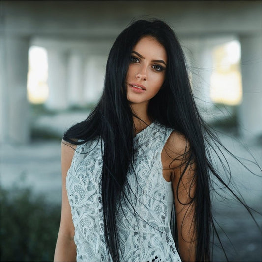 SEGOHAIR 8pcs Clip In Hair Extensions Real Human Hair Jet Black segohair.com