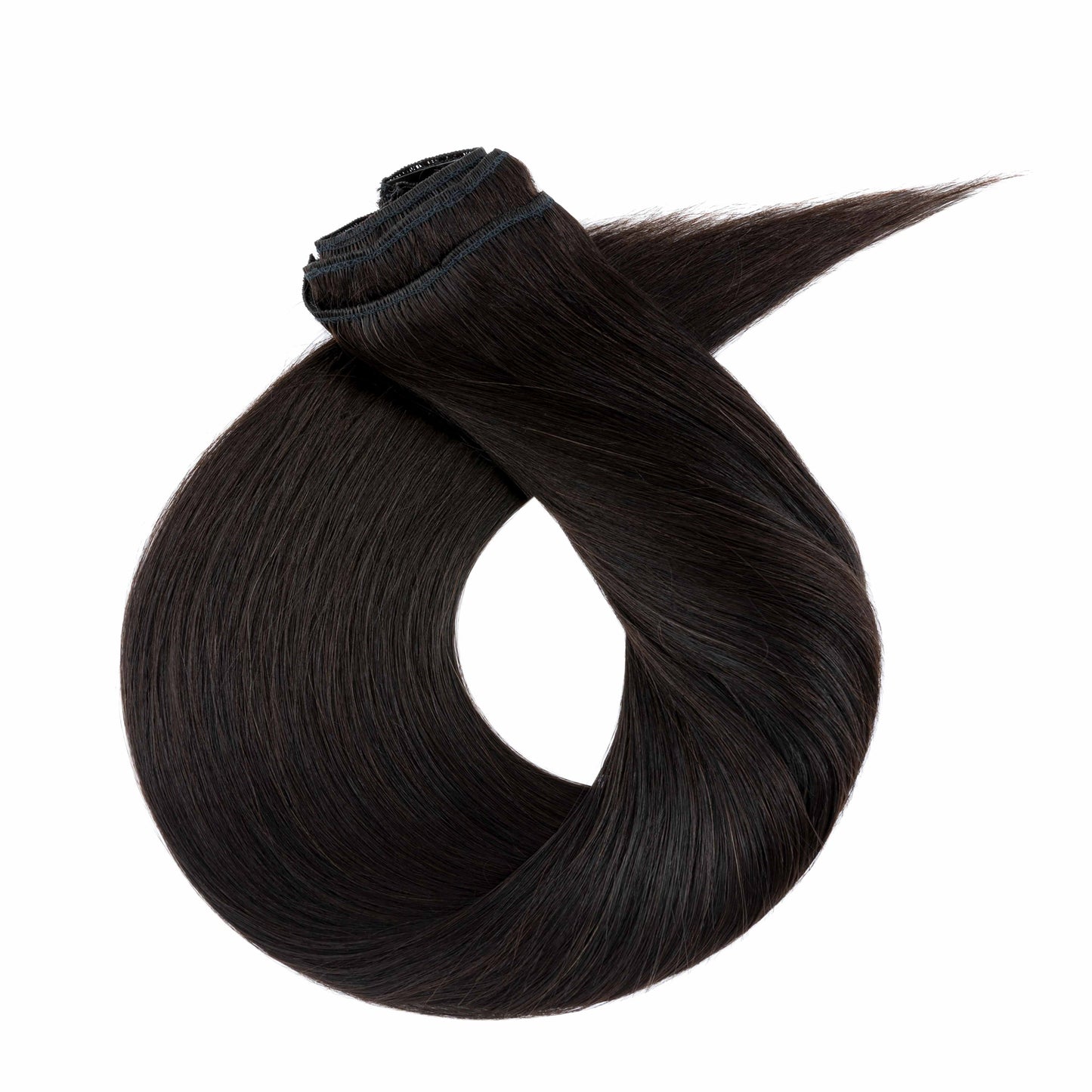 SEGOHAIR 8pcs Clip In Hair Extensions Real Human Hair Natural Black segohair.com