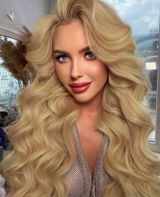 SEGOHAIR 8pcs Clip In Hair Extensions Real Human Hair Strawberry Honey Blonde segohair.com