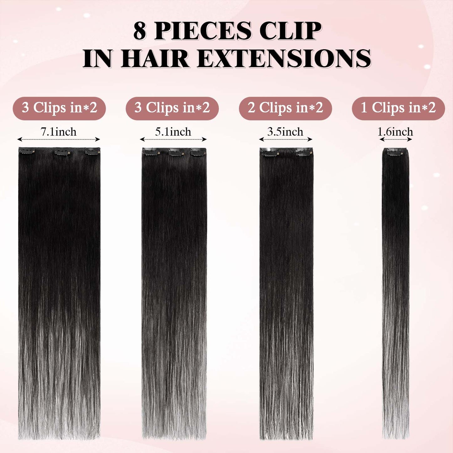 SEGOHAIR Clip In Hair Extensions Real Human Hair Light Weight segohair.com