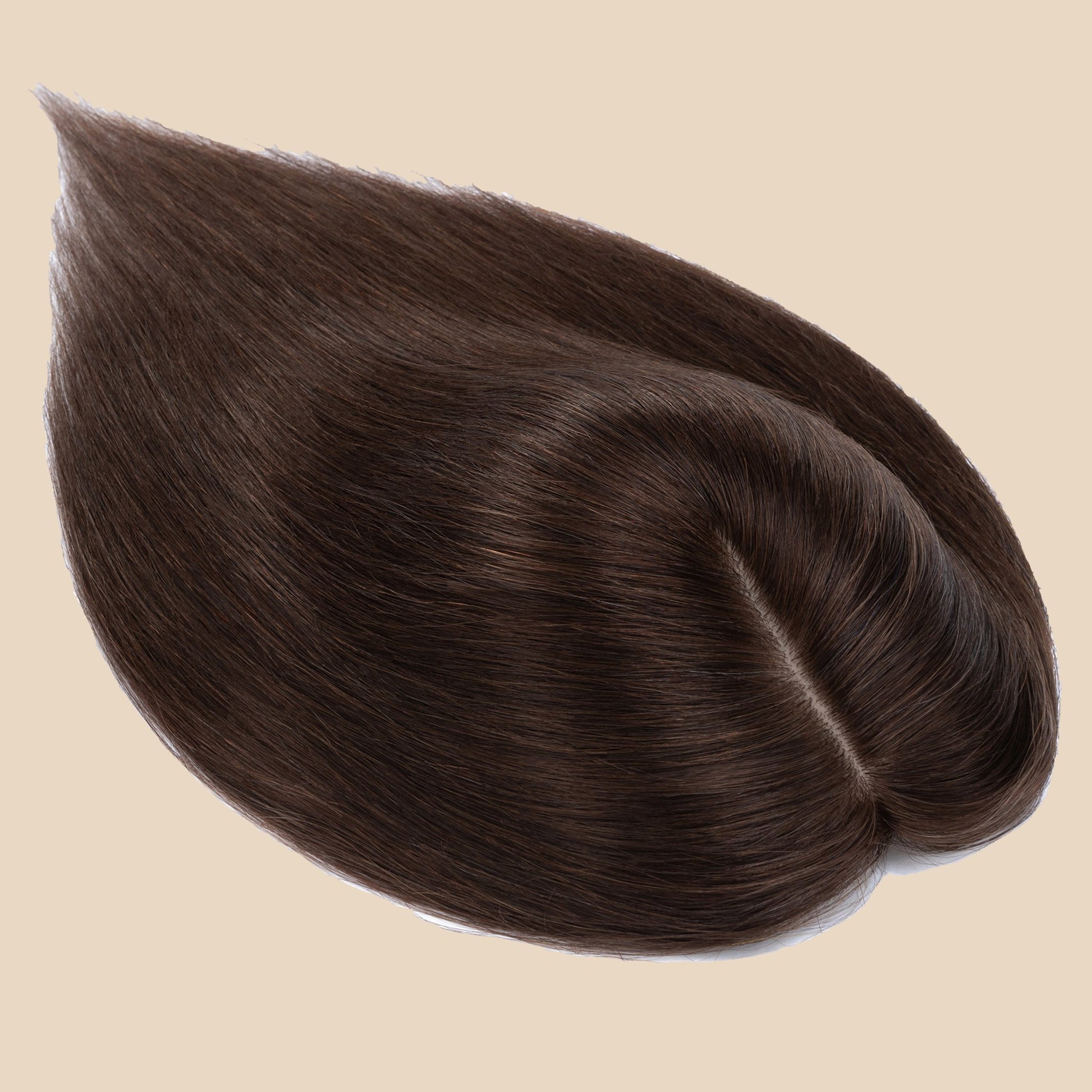 3x5" Bionic Scalp Top Dark Brown Human Hair Topper segohair.com