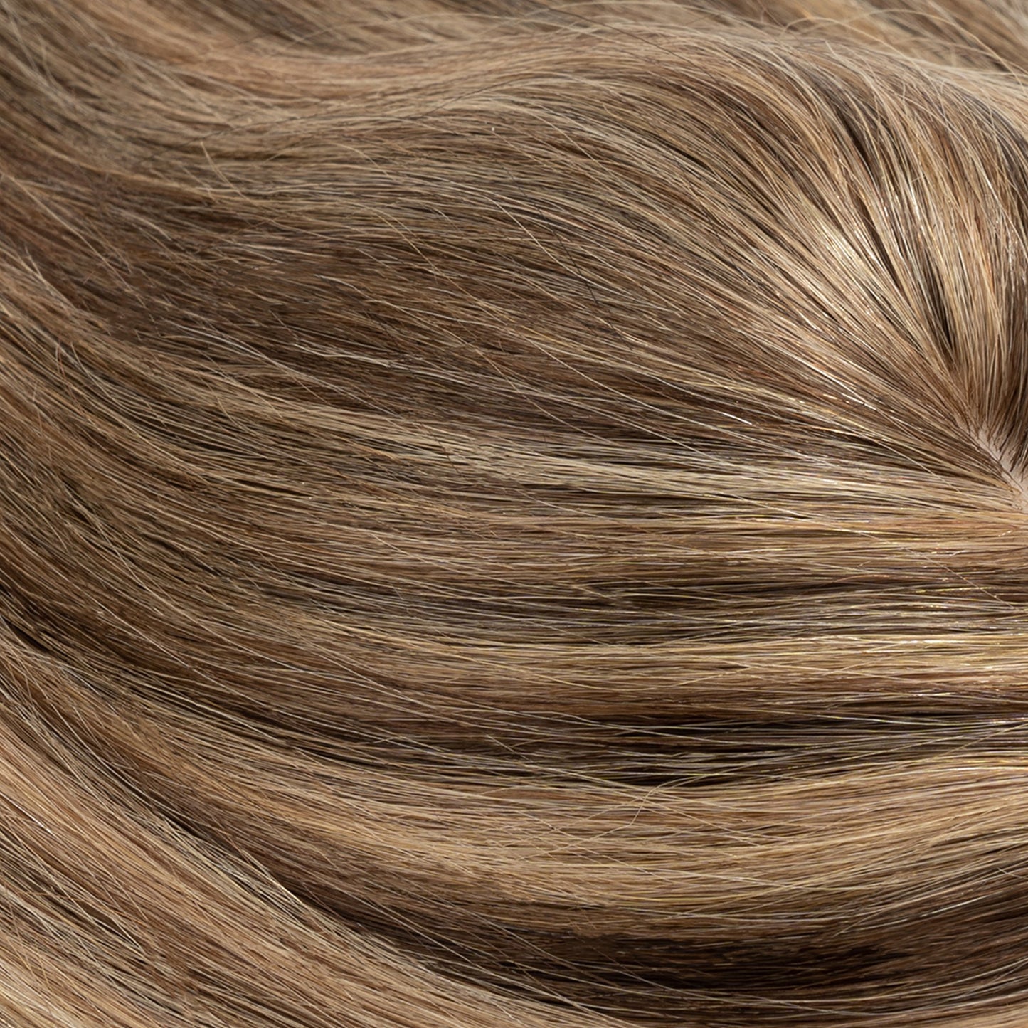 3x5" Bionic Scalp Top Medium Brown Honey Blonde Highlight Human Hair Topper segohair.com
