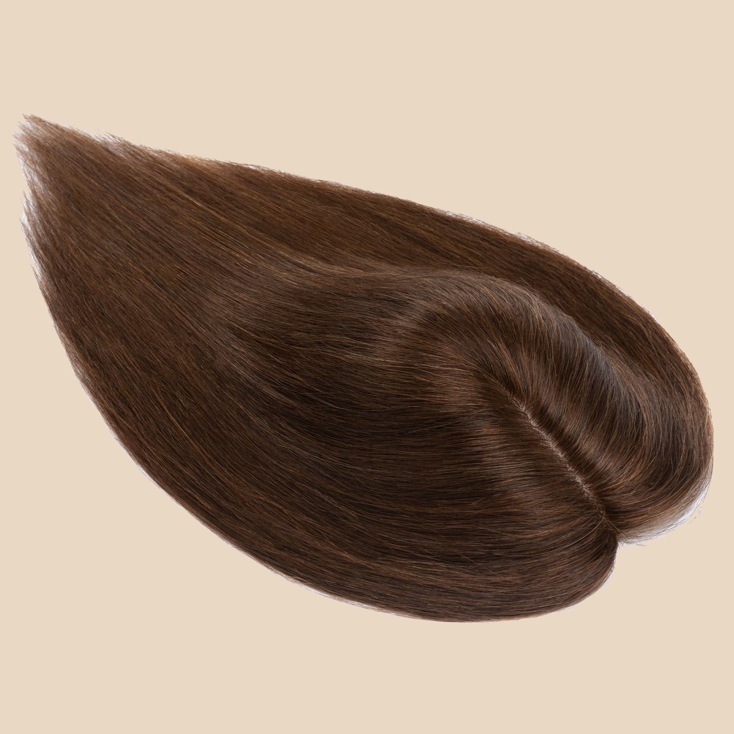 3x5" Bionic Scalp Top Medium Brown Human Hair Topper segohair.com