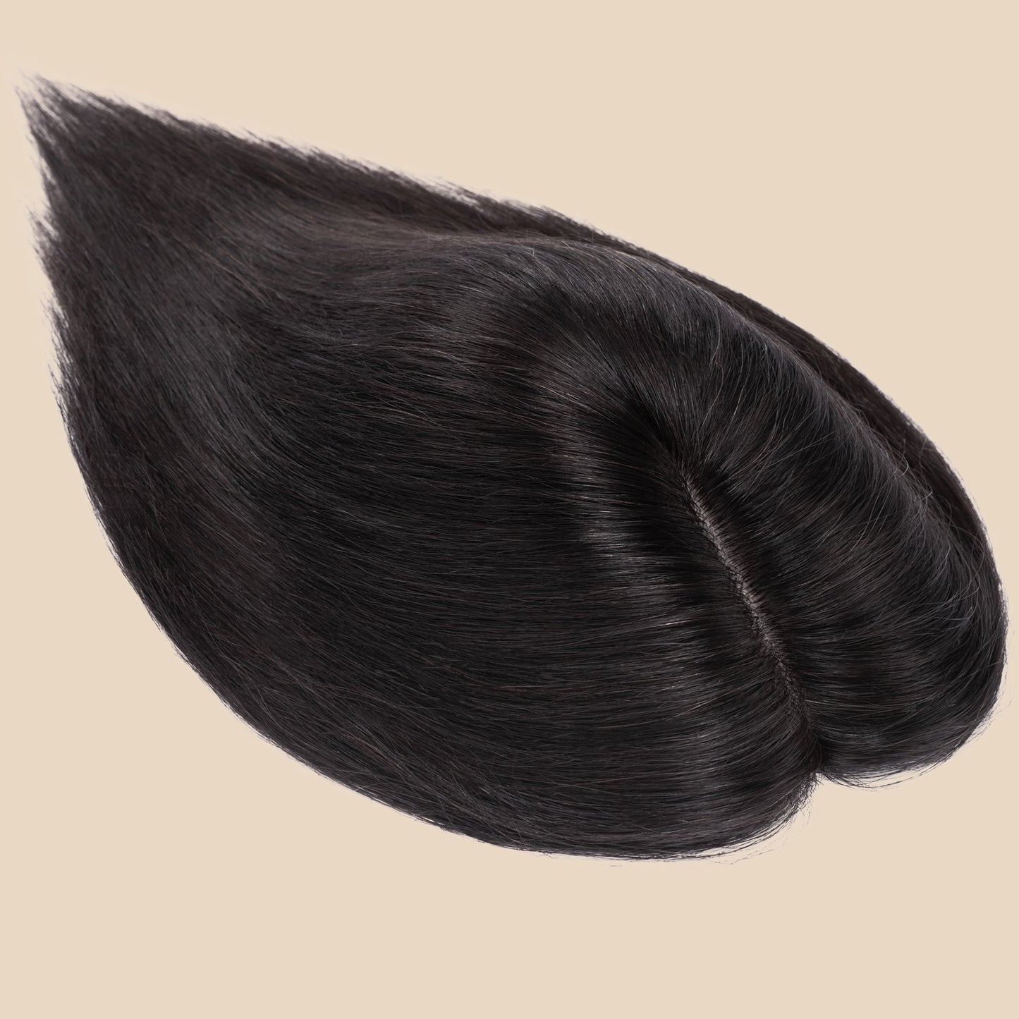 3x5" Bionic Scalp Top Natural Black Human Hair Topper segohair.com