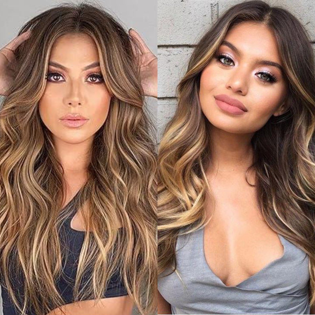 3x5" Silk Base Medium Brown Honey Blonde Highlight Human Hair Topper segohair.com