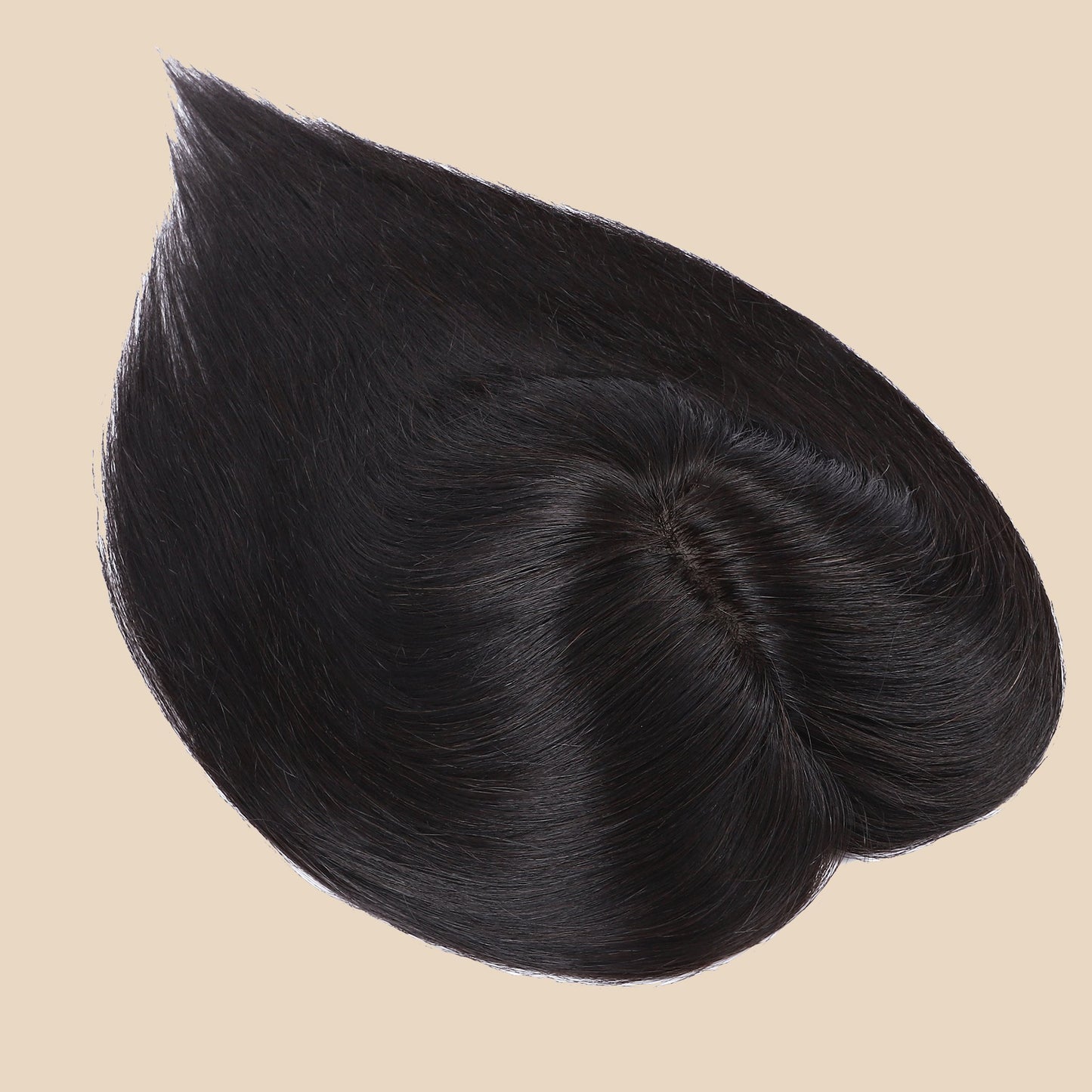 6x6.5" Silk Base with Bionic Net Natural Black Human Hair Topper segohair.com