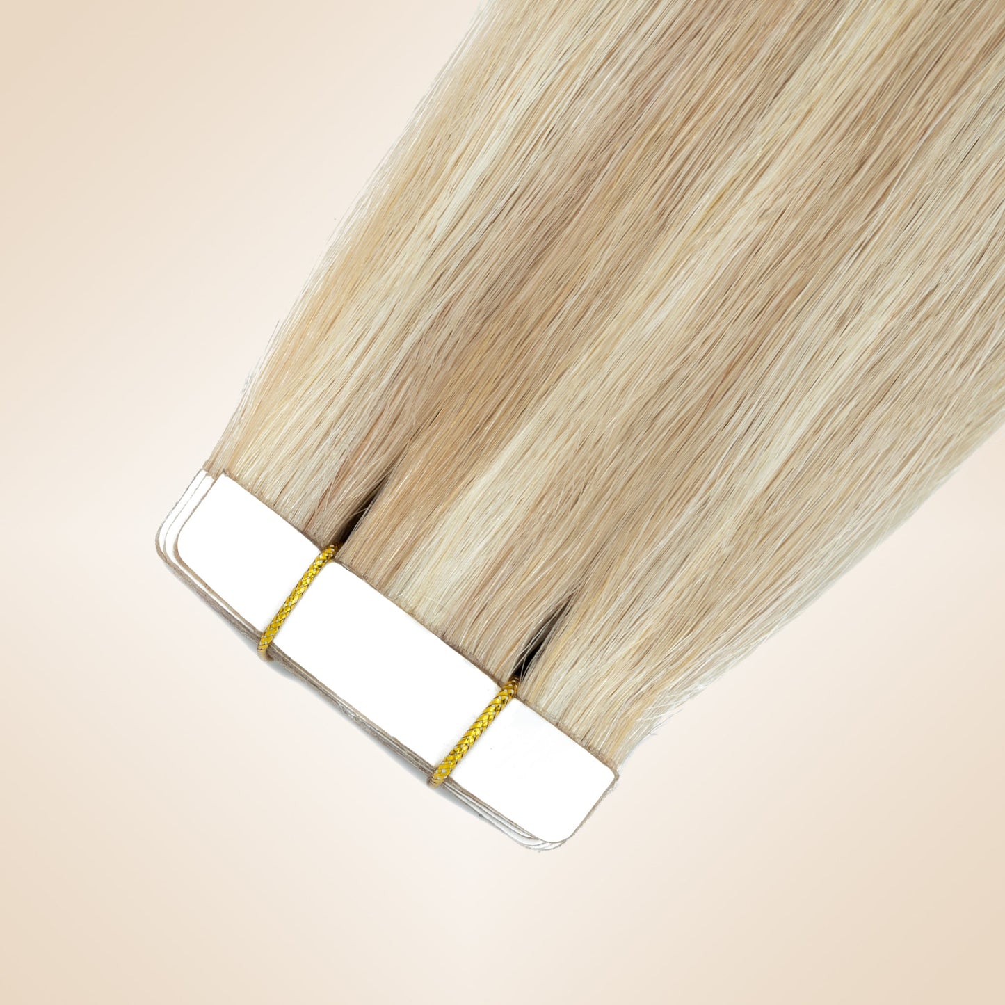 Ash Blonde Highlighted Tape In Hair Extensions Invisible Weft 20 PCS segohair.com