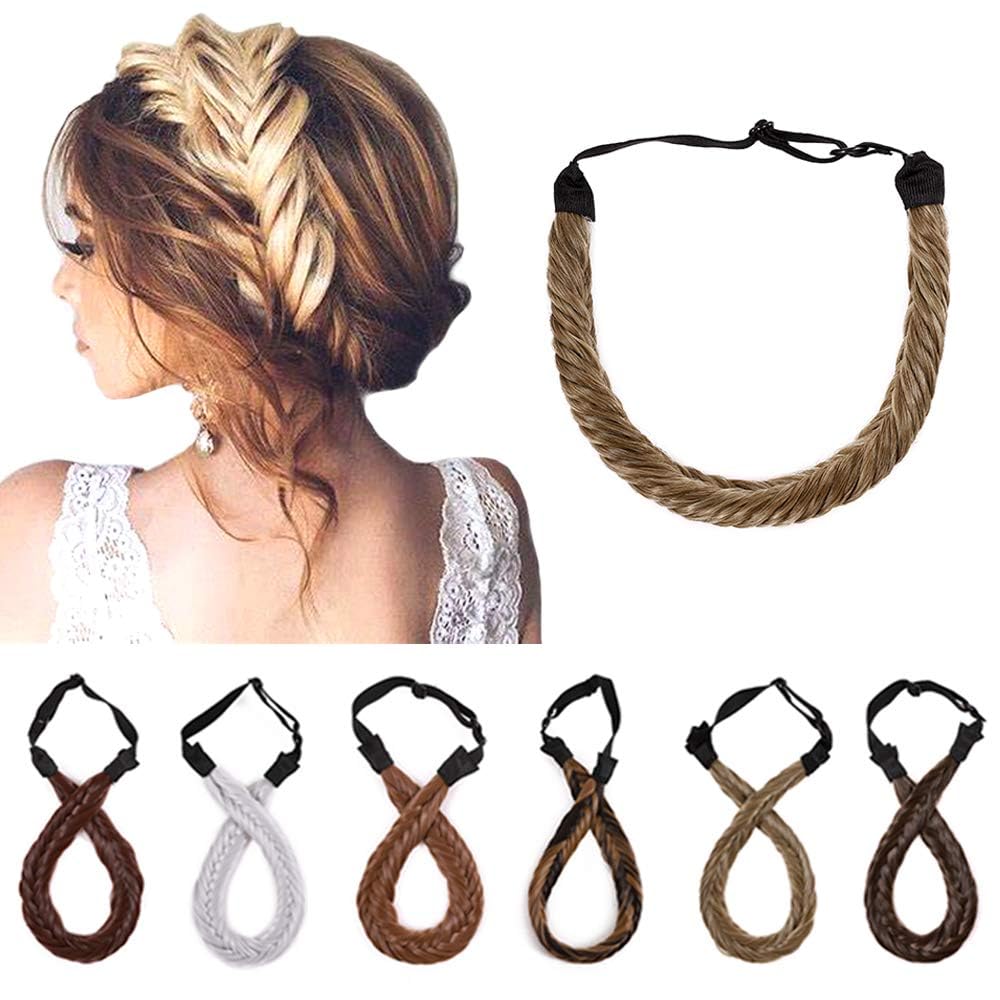 Braided Headband With Teeth Fishtail Braids Hairband