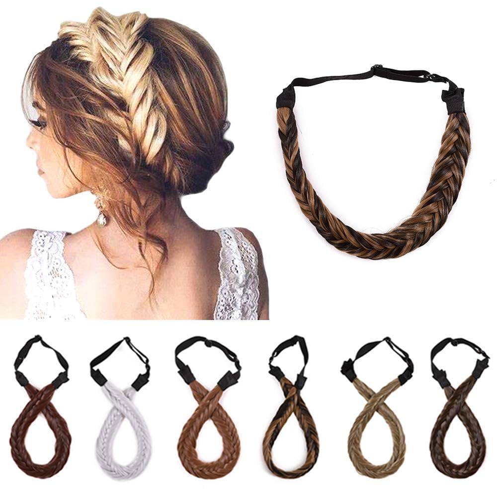 Braided Headband With Teeth Fishtail Braids Hairband