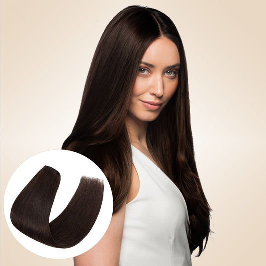 Dark Brown Clip In Hair Extensions 8 PCS segohair.com