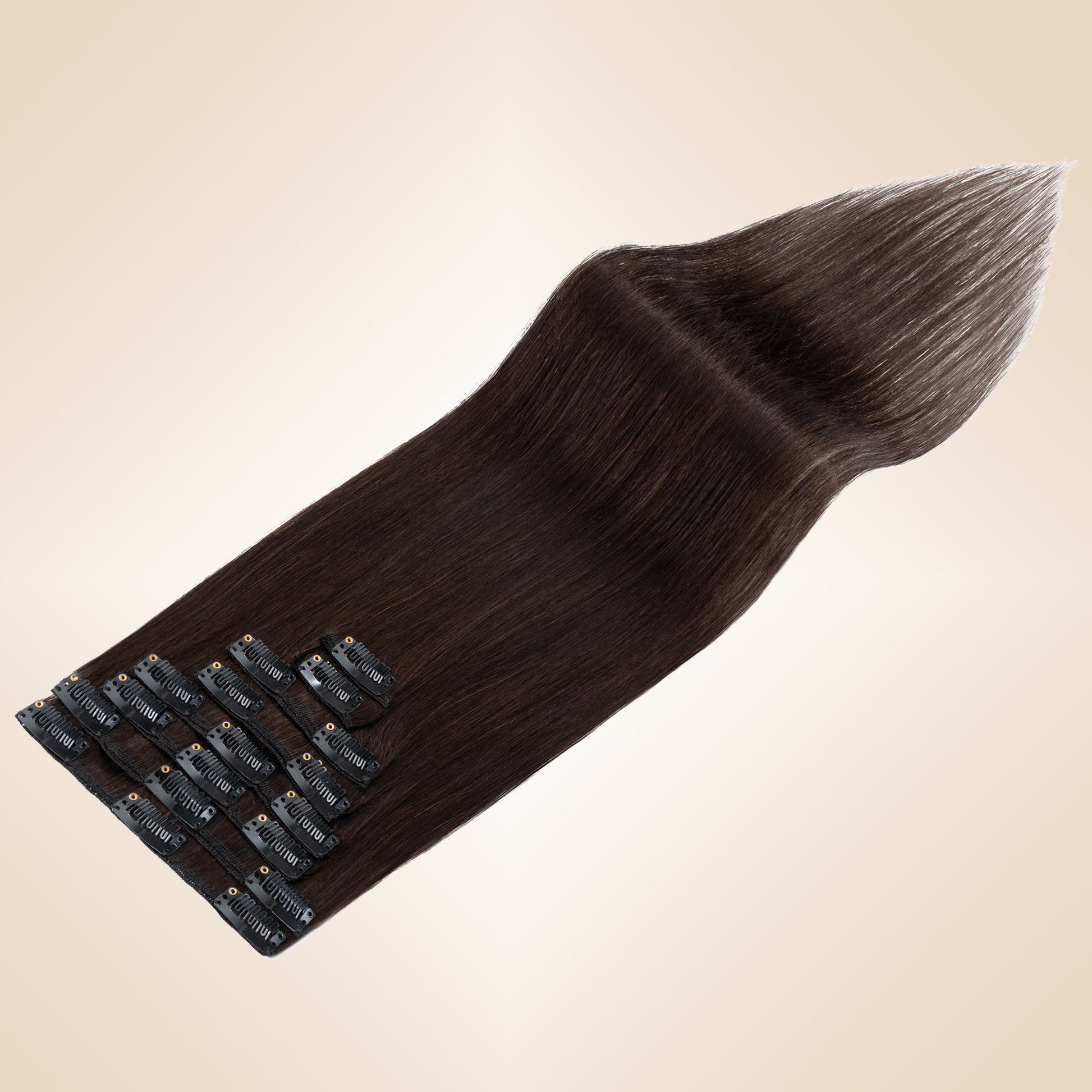 Dark Brown Clip In Hair Extensions 8 PCS segohair.com