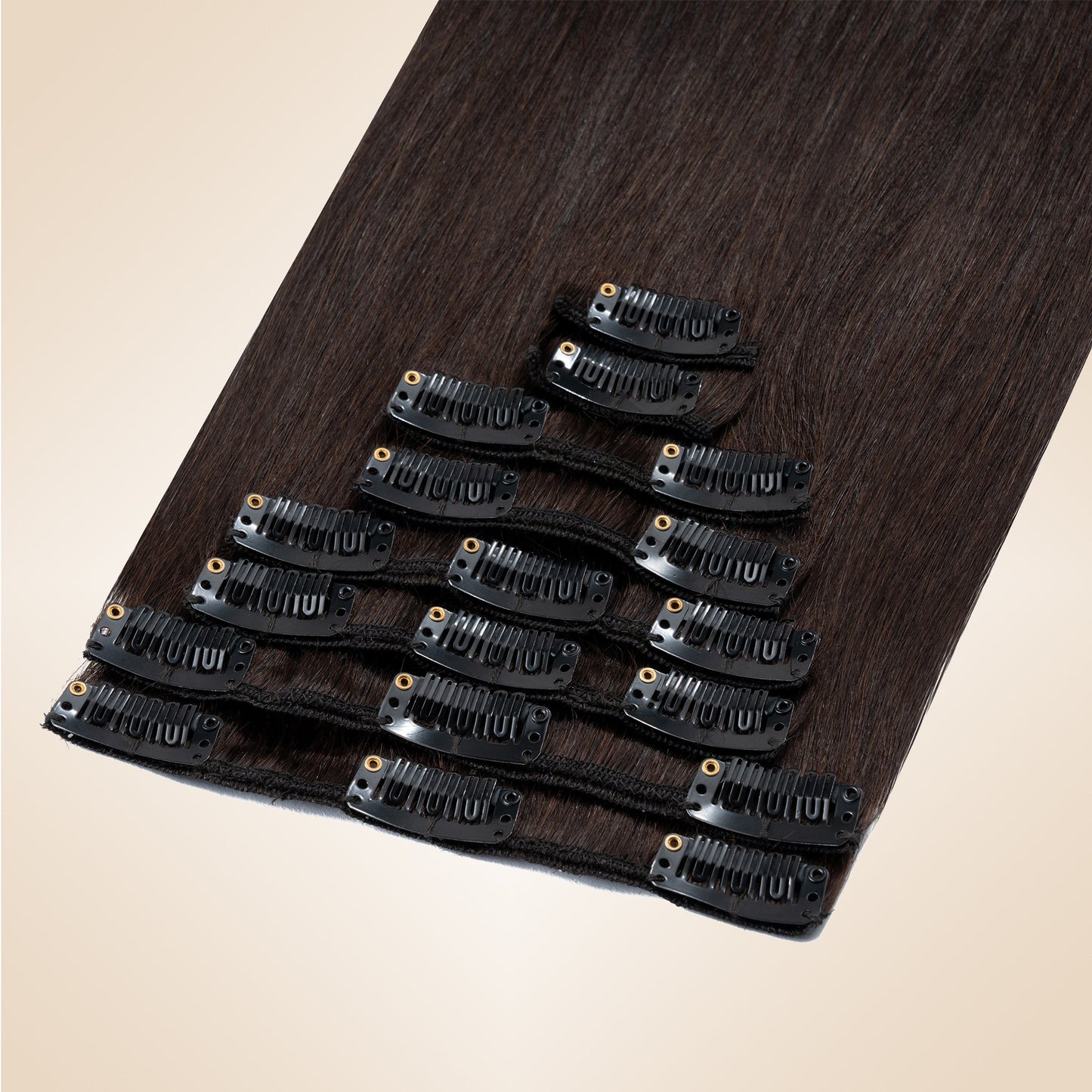 Dark Brown Clip In Hair Extensions 8 PCS segohair.com