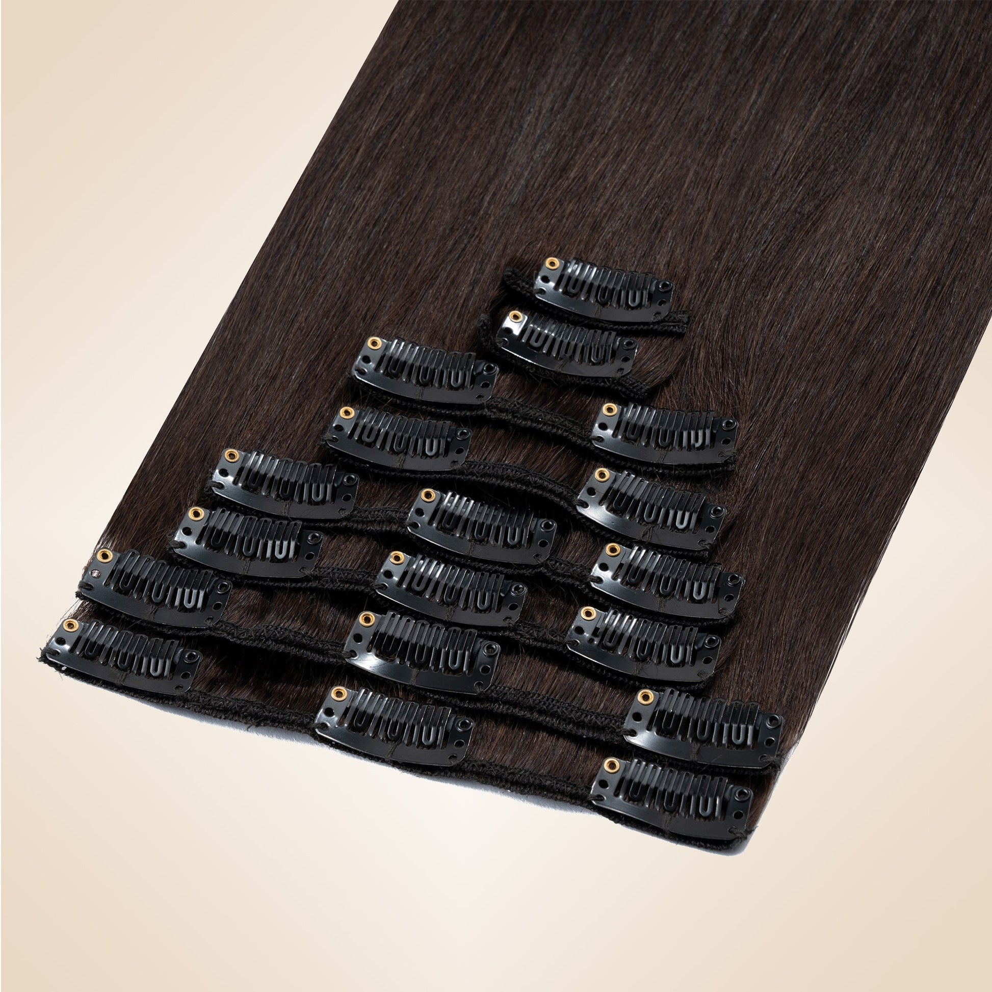 Dark Brown Clip In Hair Extensions 8 PCS segohair.com