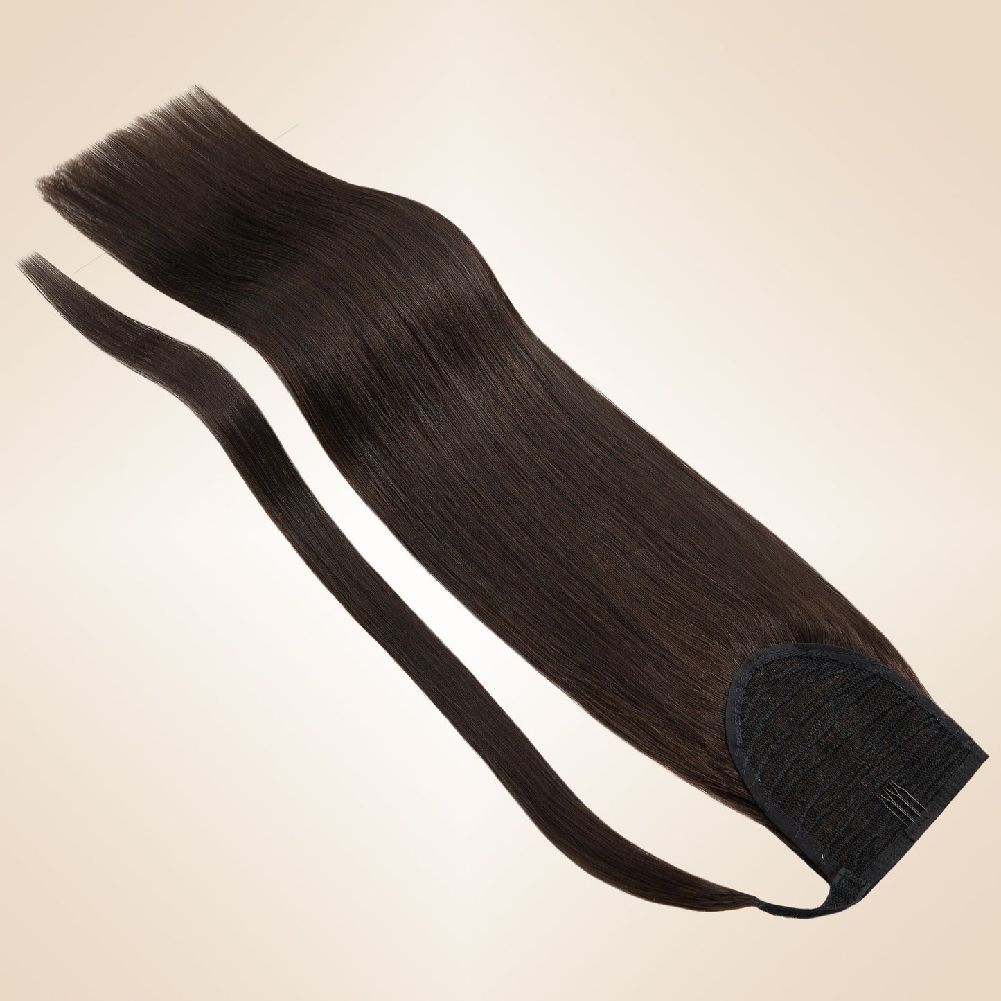 Dark Brown Velcro Ponytail Extension segohair.com