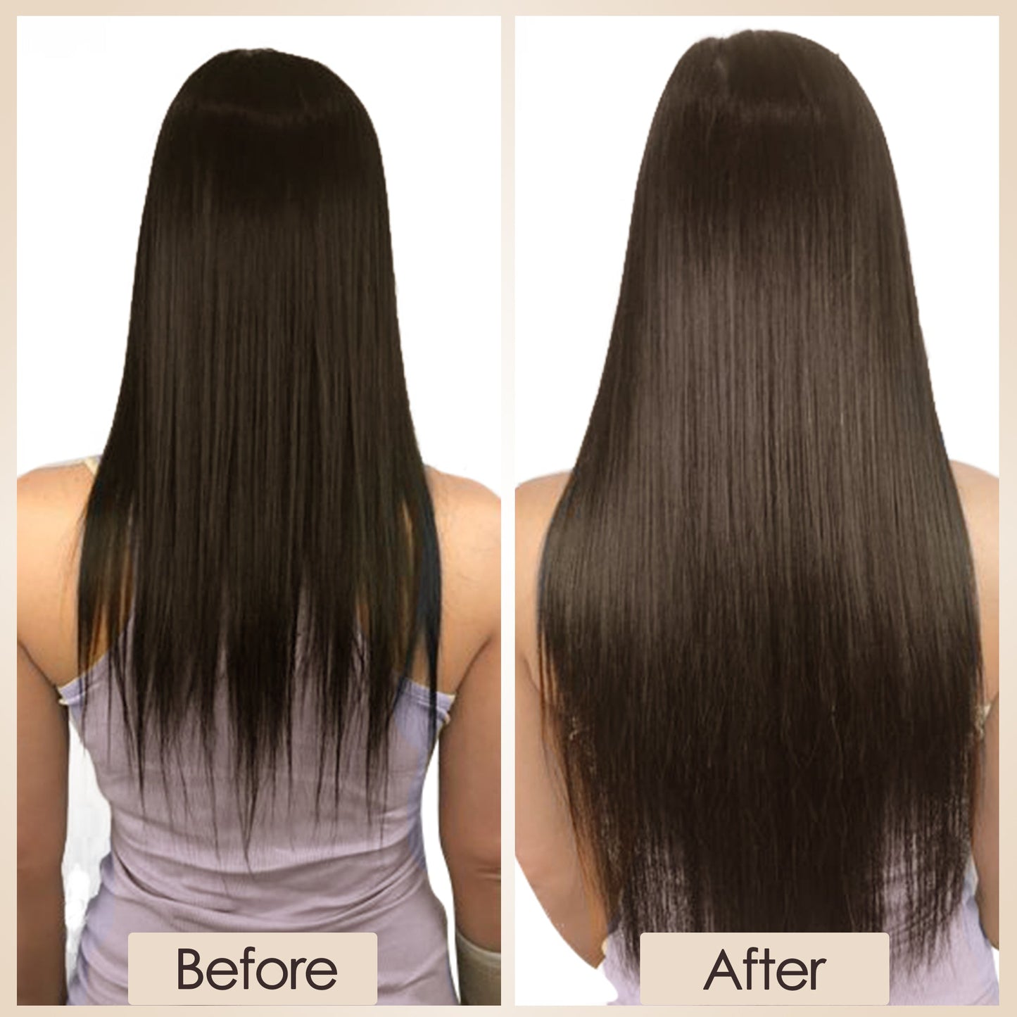 Double Drawn Volume Up Dark Brown One Piece Clip In Hair Extension segohair.com