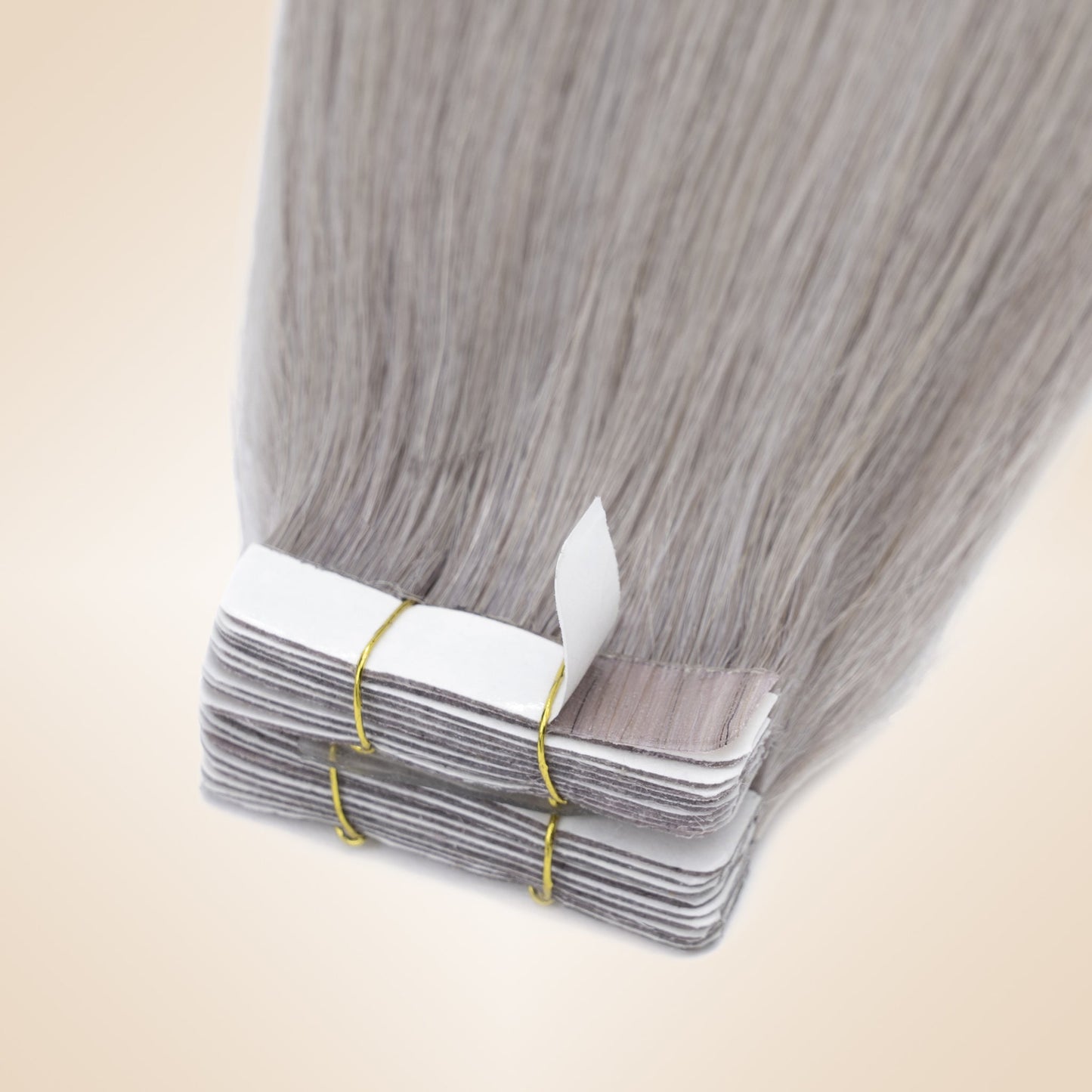 Grey Color Tape in Hair Extensions Invisible Weft 10 PCS segohair.com