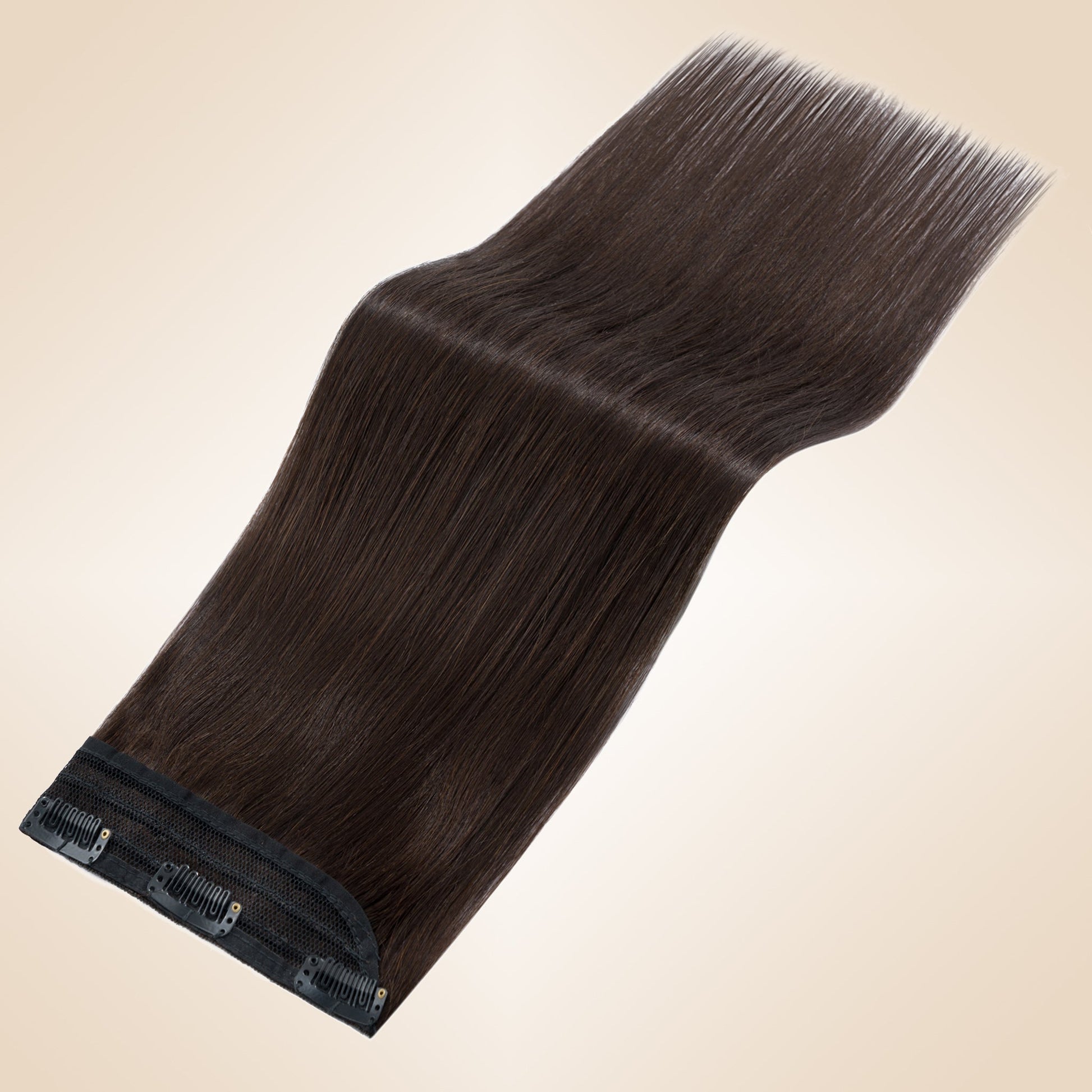Light Lift Volume Dark Brown One Piece Clip In Hair Extension segohair.com