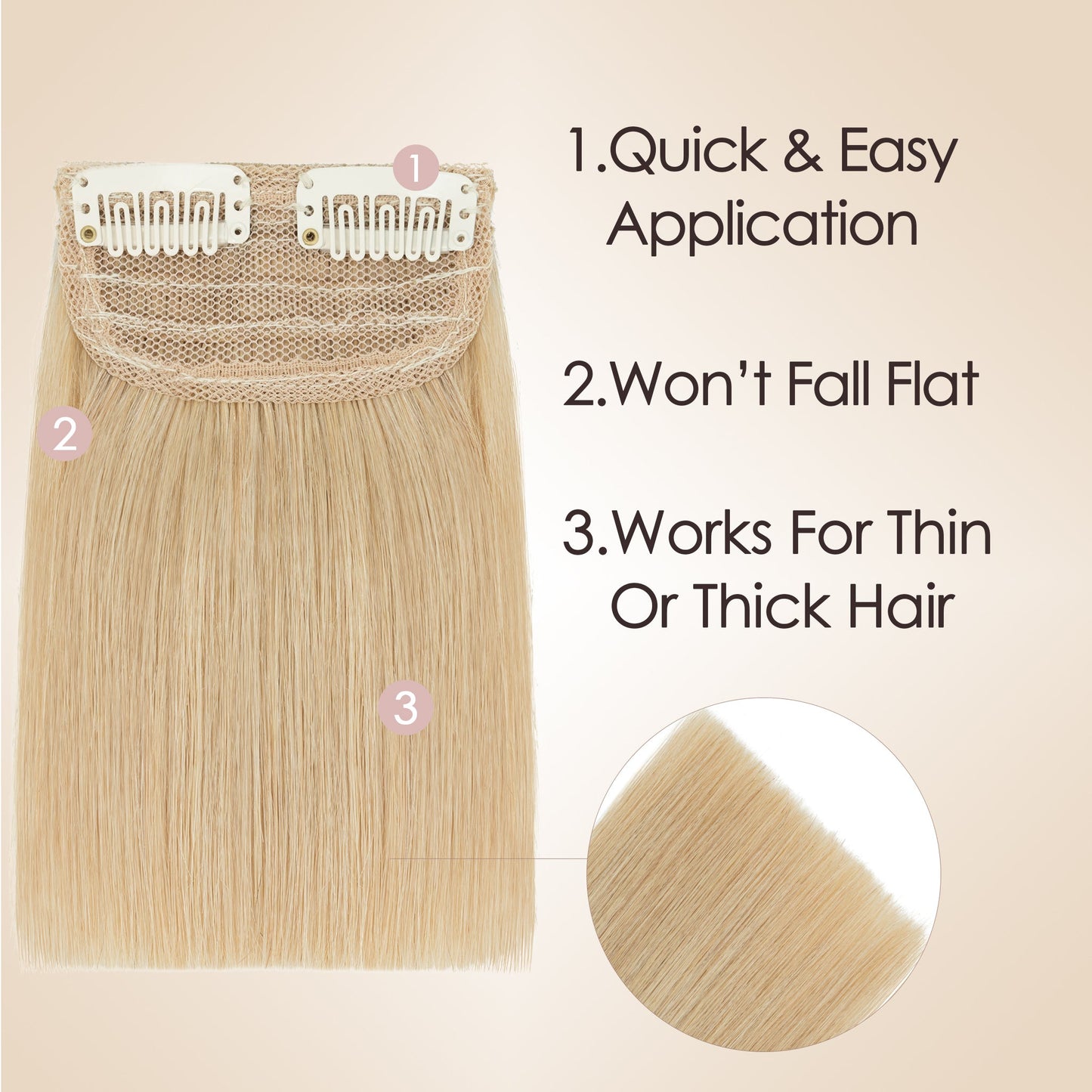 Natural Blonde Thinning Hair Fill-Ins segohair.com