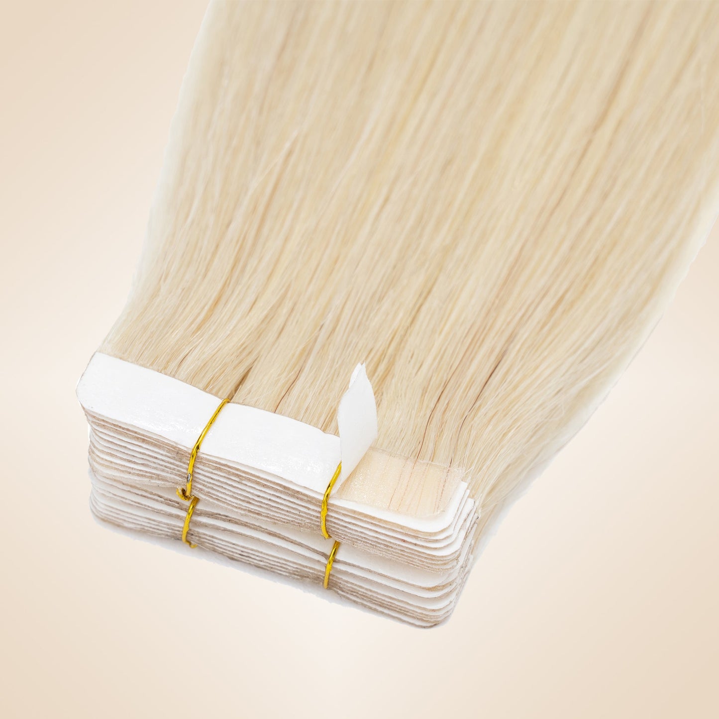 Platinum Blonde Tape in Hair Extensions Invisible Weft 10 PCS segohair.com