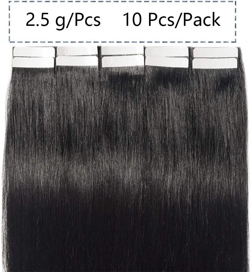SEGO Tape in Hair Extensions Straight Invisible Skin Weft 10 PCS