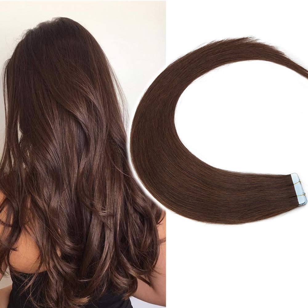 SEGO Tape in Hair Extensions Straight Invisible Skin Weft 10 PCS