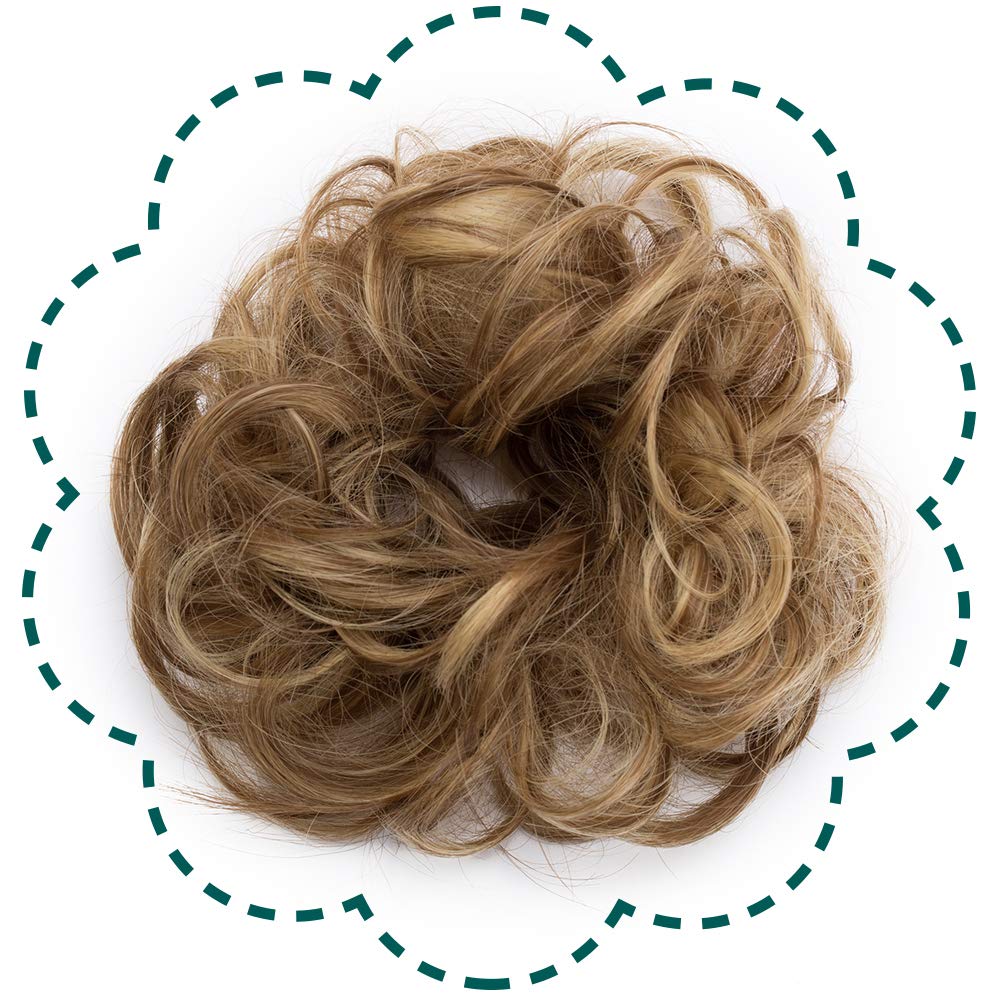 Synthetic Hair Bun Scrunchy Messy Donut Wavy 30g