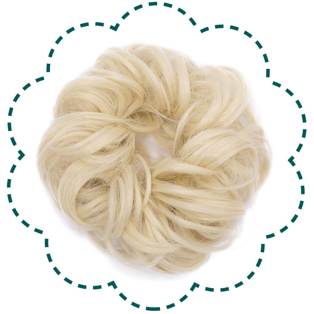 Synthetic Hair Bun Scrunchy Messy Donut Wavy 30g