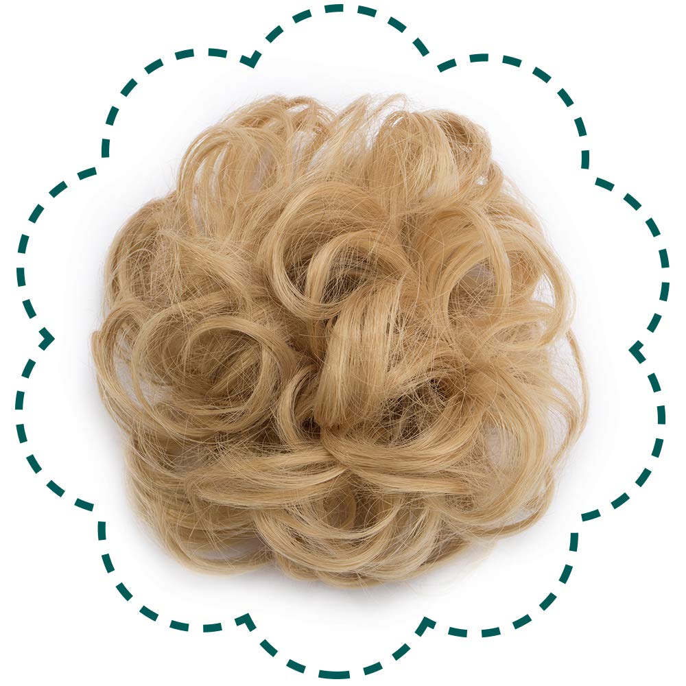 Synthetic Hair Bun Scrunchy Messy Donut Wavy 30g