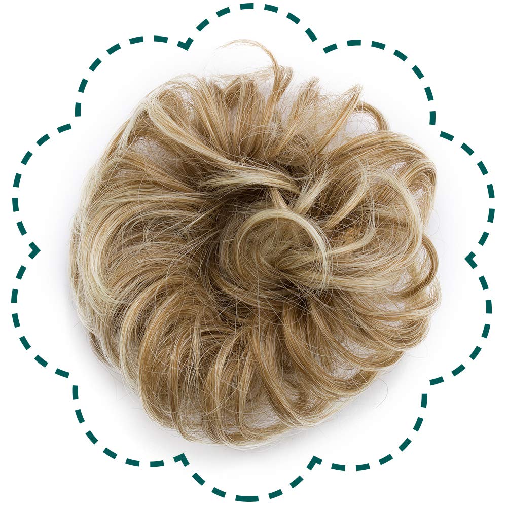 Synthetic Hair Bun Scrunchy Messy Donut Wavy 30g
