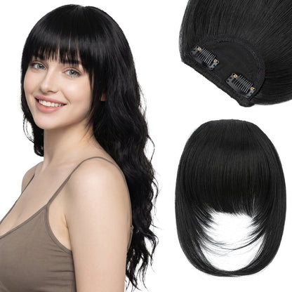 SEGOHAIR Synthetic Hair Topper with Air Curtain Clip-In Bangs 8.5x5.5 segohair.com