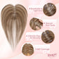 SEGOHAIR Women Human Hair Topper With Air Bangs Lightweight segohair.com