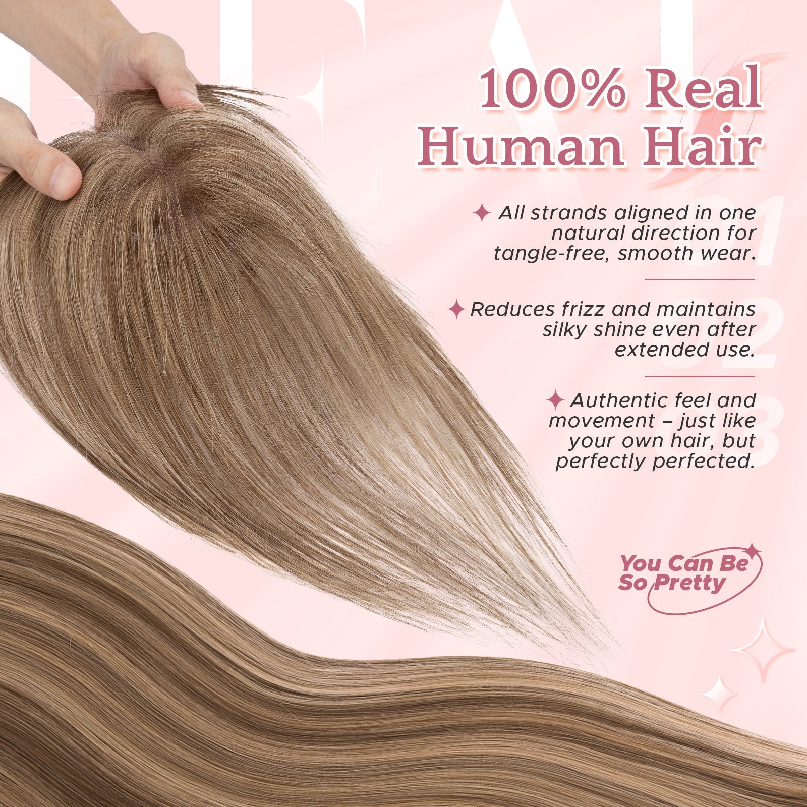 SEGOHAIR Women Human Hair Topper With Air Bangs Lightweight segohair.com