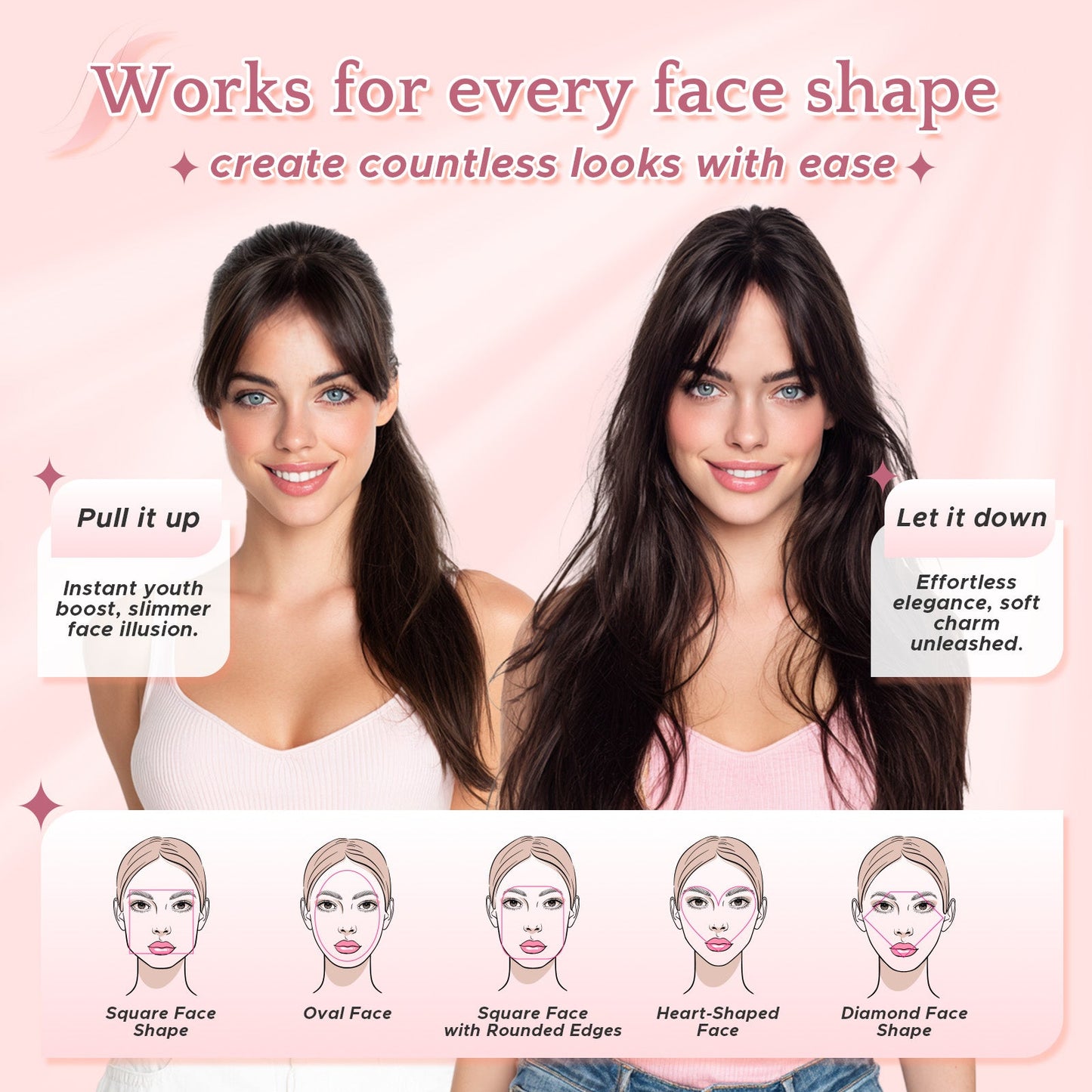 SEGOHAIR Women Human Hair Topper With Air Bangs Lightweight segohair.com