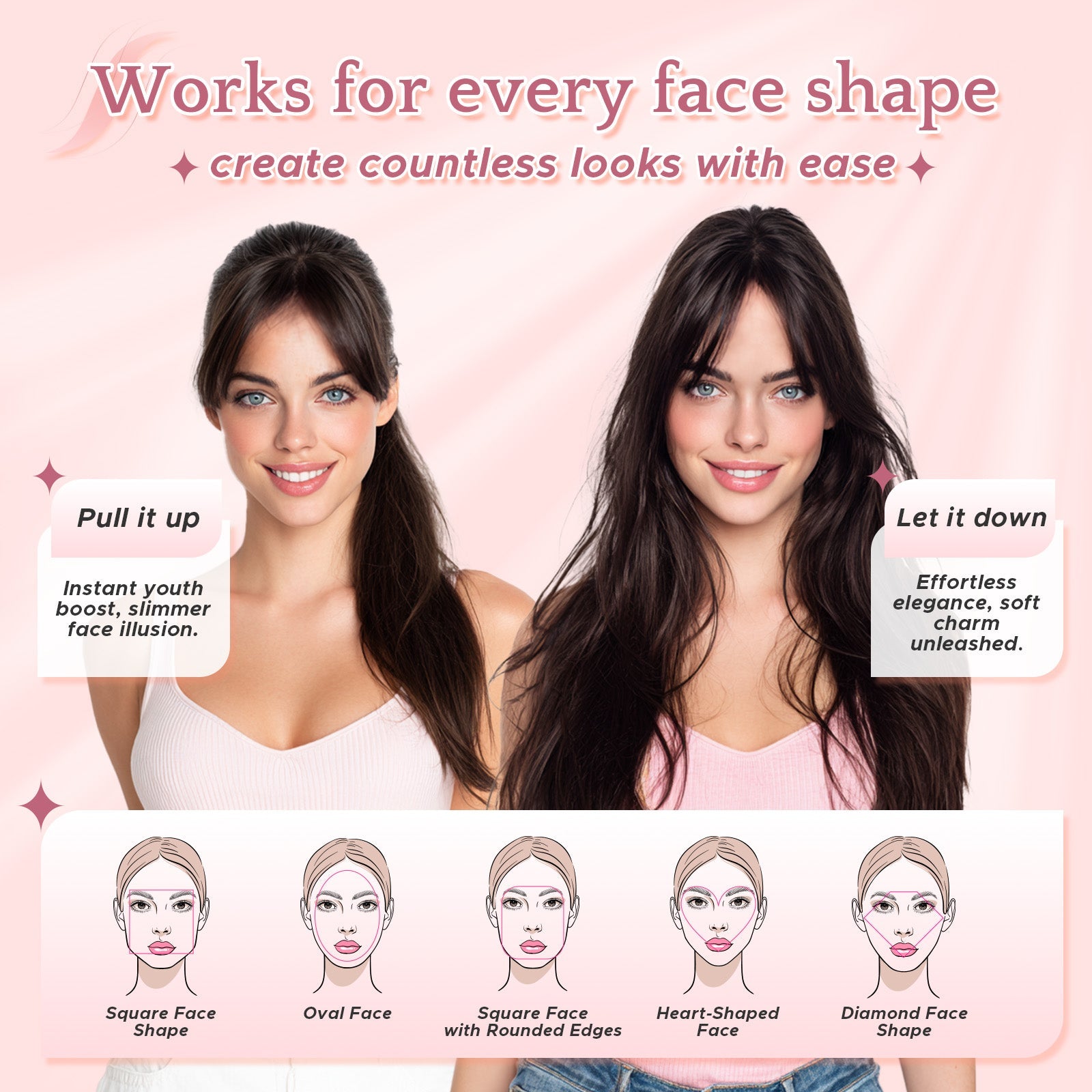SEGOHAIR Women Human Hair Topper With Air Bangs Lightweight segohair.com