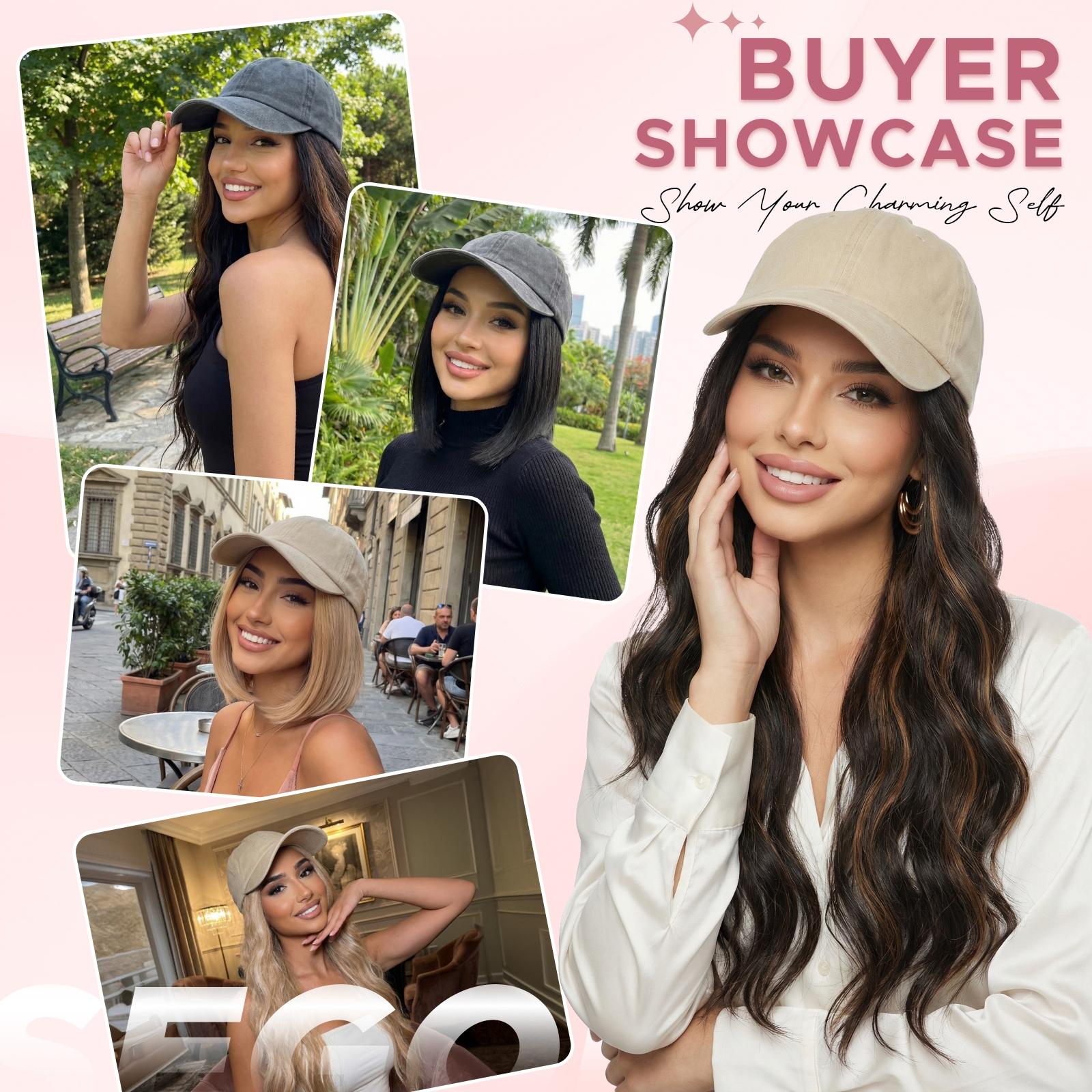 SEGO Women's 6 Inch Baseball Cap Full Wig segohair.com