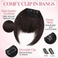 SEGOHAIR Synthetic Hair Topper with Air Curtain Clip-In Bangs 8.5x5.5 segohair.com
