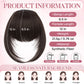 SEGOHAIR Synthetic Hair Topper with Air Curtain Clip-In Bangs 8.5x5.5 segohair.com