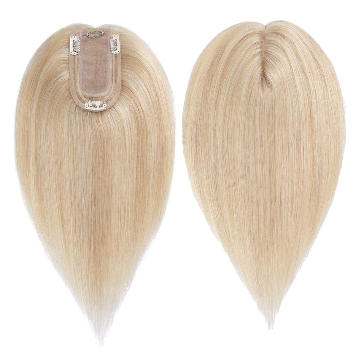 3x5" Bionic Scalp Top Dark Blonde Highlight Human Hair Topper