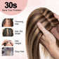 4*5" Silk Circle Top Chocolate Brown Honey Blonde Remy Human Hair Toppers segohair.com